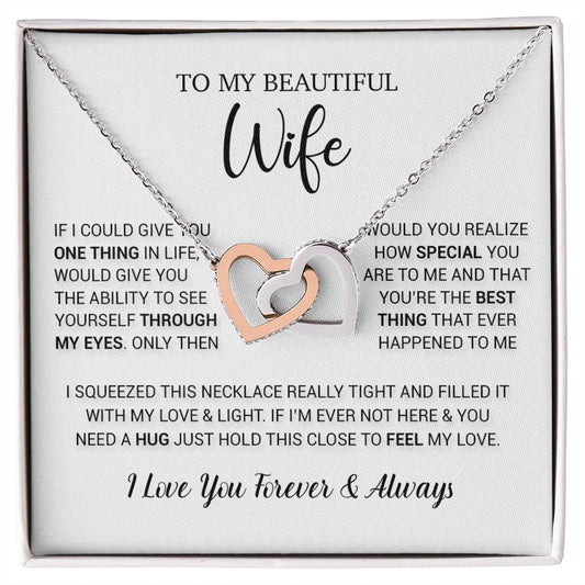 To My Wife Necklace Gift, Birthday Gifts For Wife, Anniversary Gift For Her