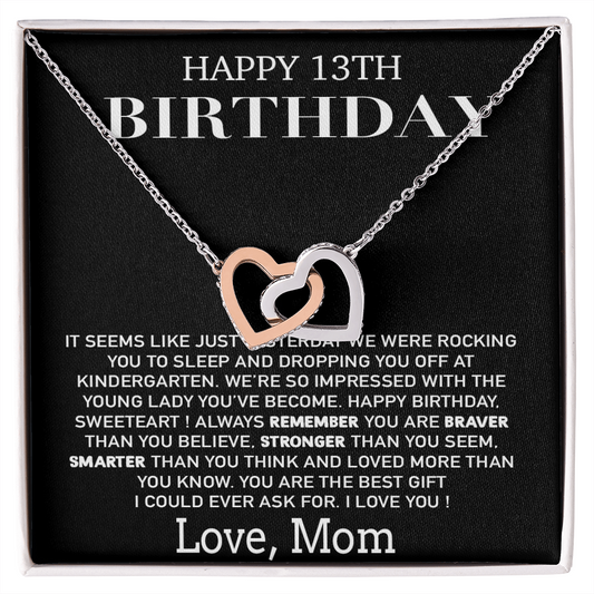 13th Birthday Gift Necklace,13th Birthday Girl ,Gift for 13 Year Old Girl Gifts
