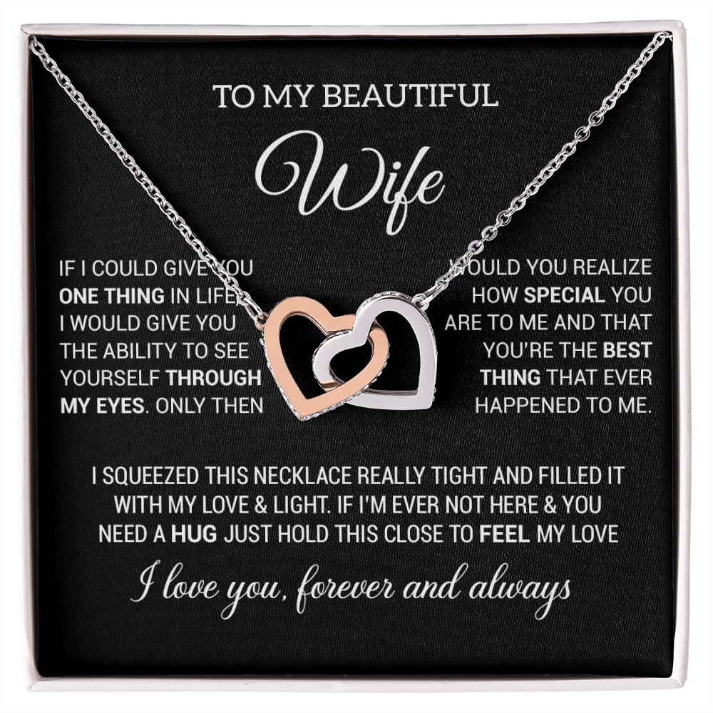 Wife Necklace Gift From Husband To My Badass Wife Crown Love Knot