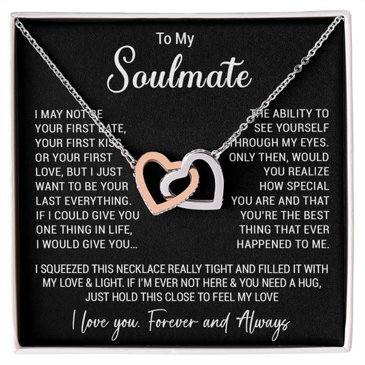 To My Soulmate Necklace Gift For Girlfriend Wife Birthday Gifts Christmas Gifts