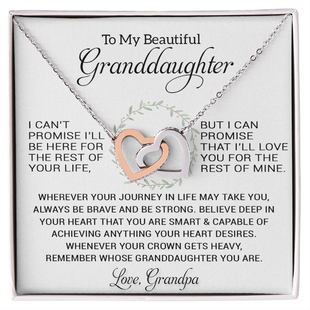 To My Granddaughter Necklace, Birthday Gift For Granddaughter, Birthday Gifts