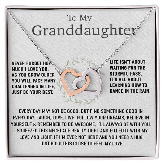 To My Granddaughter Necklace, Birthday Gift For Granddaughter, Birthday Gifts
