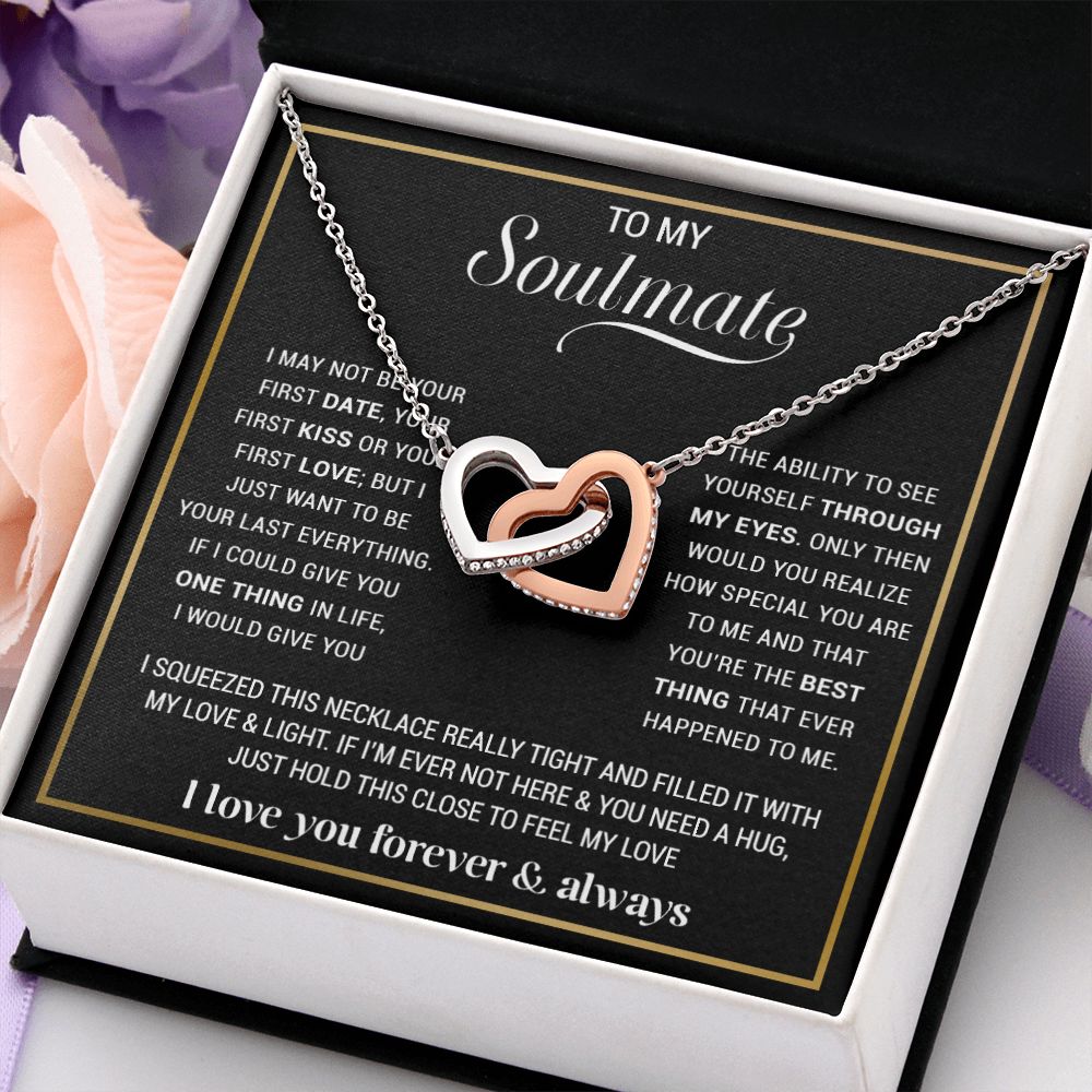 To My Soulmate Necklace, Gift For Wife, Gift from Husband, Valentine Days Gift