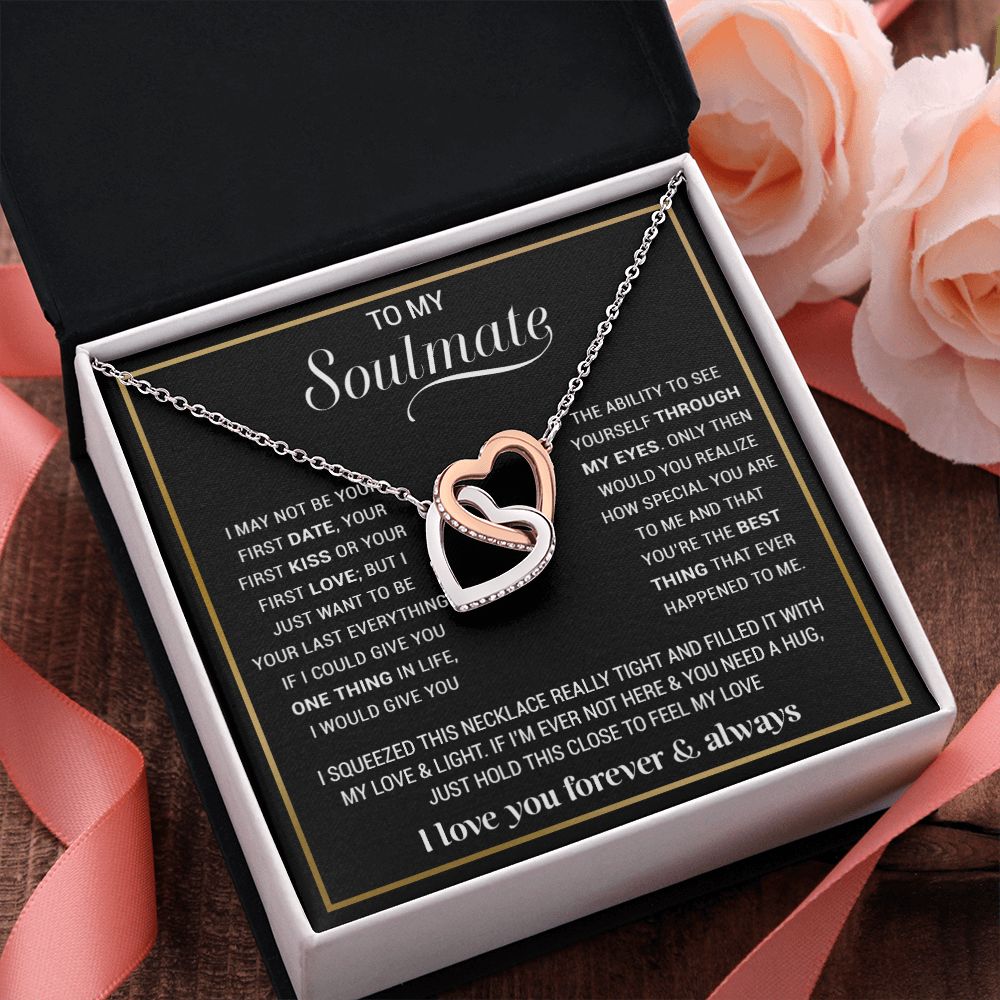 To My Soulmate Necklace, Gift For Wife, Gift from Husband, Valentine Days Gift