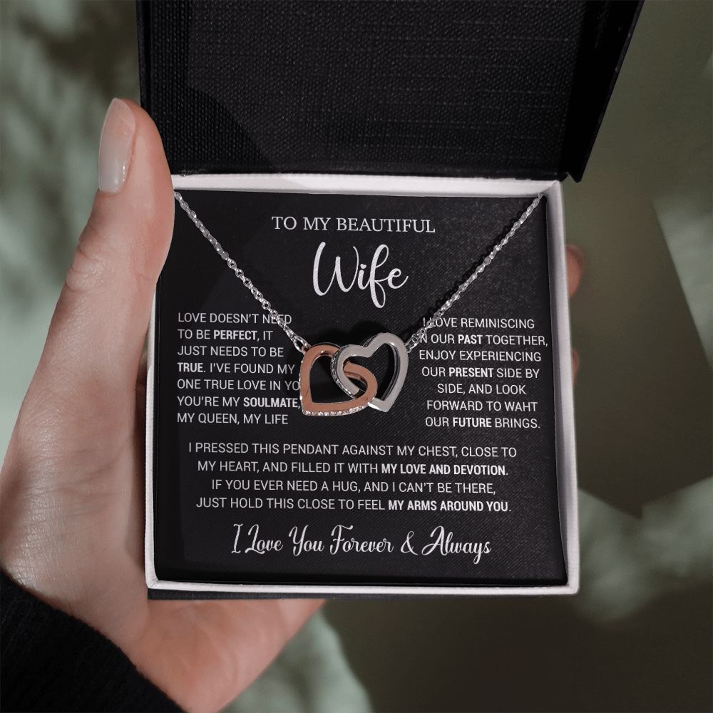 To My Wife Necklace, Valentine Gift For Her, Gift For Soulmate, Gift For Her