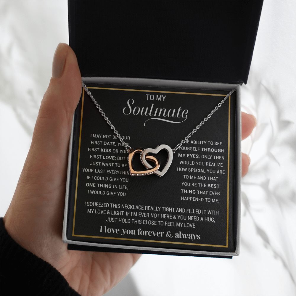 To My Soulmate Necklace, Gift For Wife, Gift from Husband, Valentine Days Gift