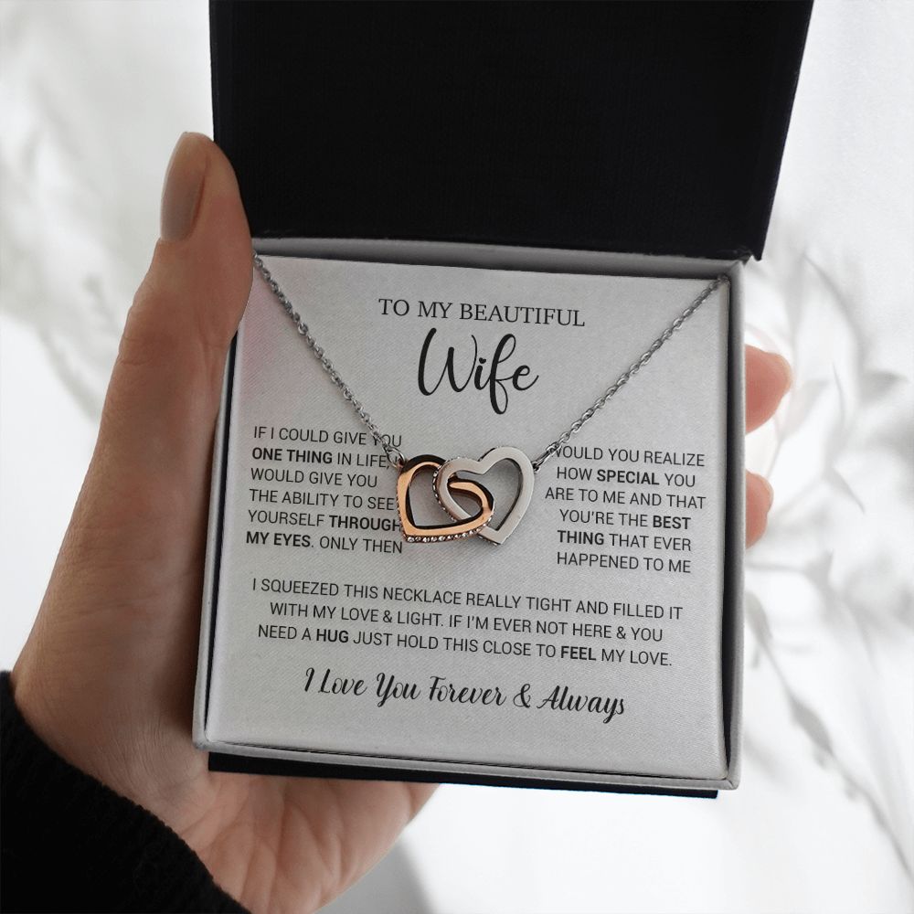 To My Wife Necklace Gift, Birthday Gifts For Wife, Anniversary Gift For Her