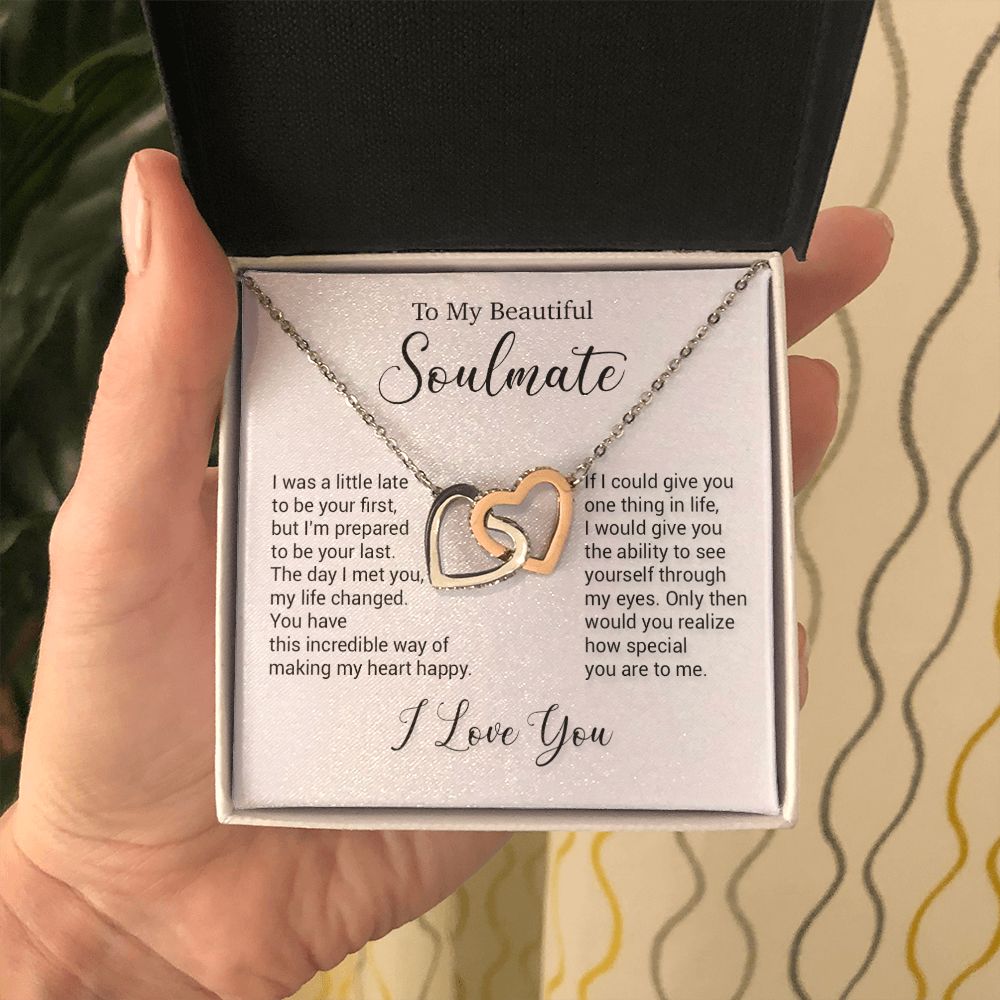 To My Soulmate Necklace, Valentine Gift For Her, Gift For Soulmate, Gift For Her