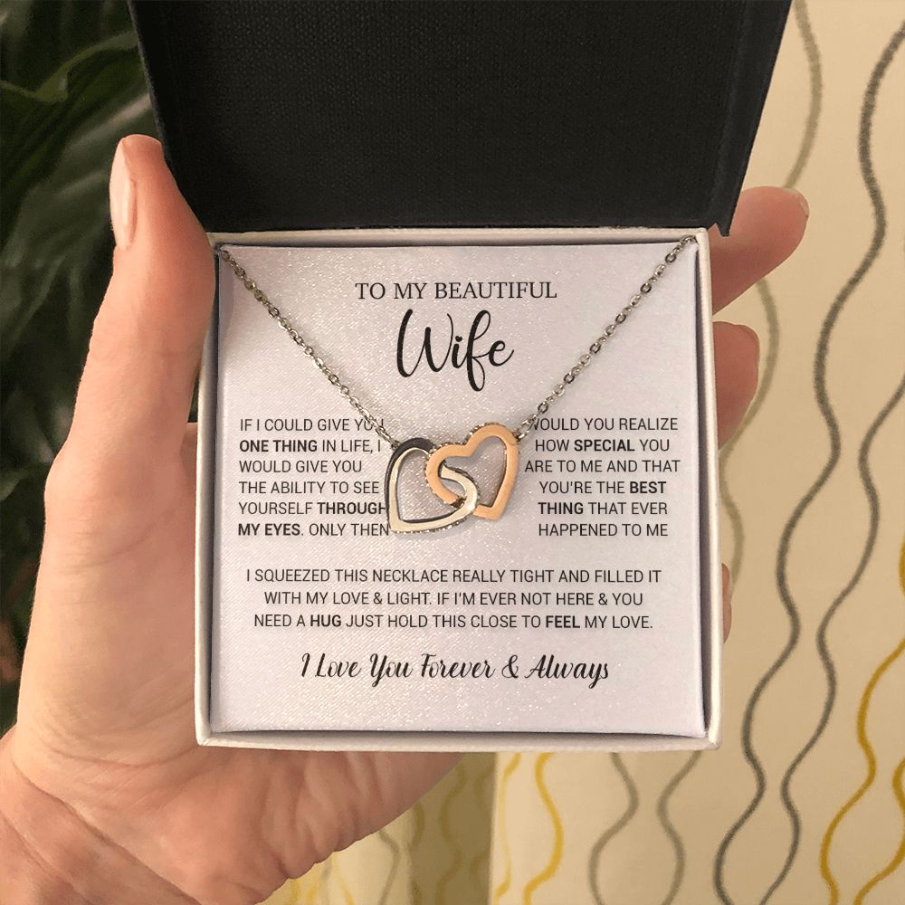 To My Wife Necklace Gift, Birthday Gifts For Wife, Anniversary Gift For Her