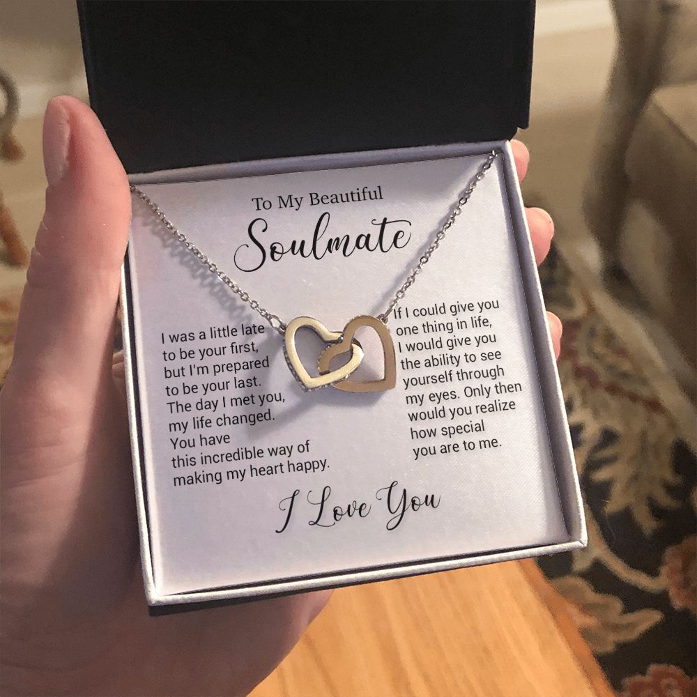To My Soulmate Necklace, Valentine Gift For Her, Gift For Soulmate, Gift For Her