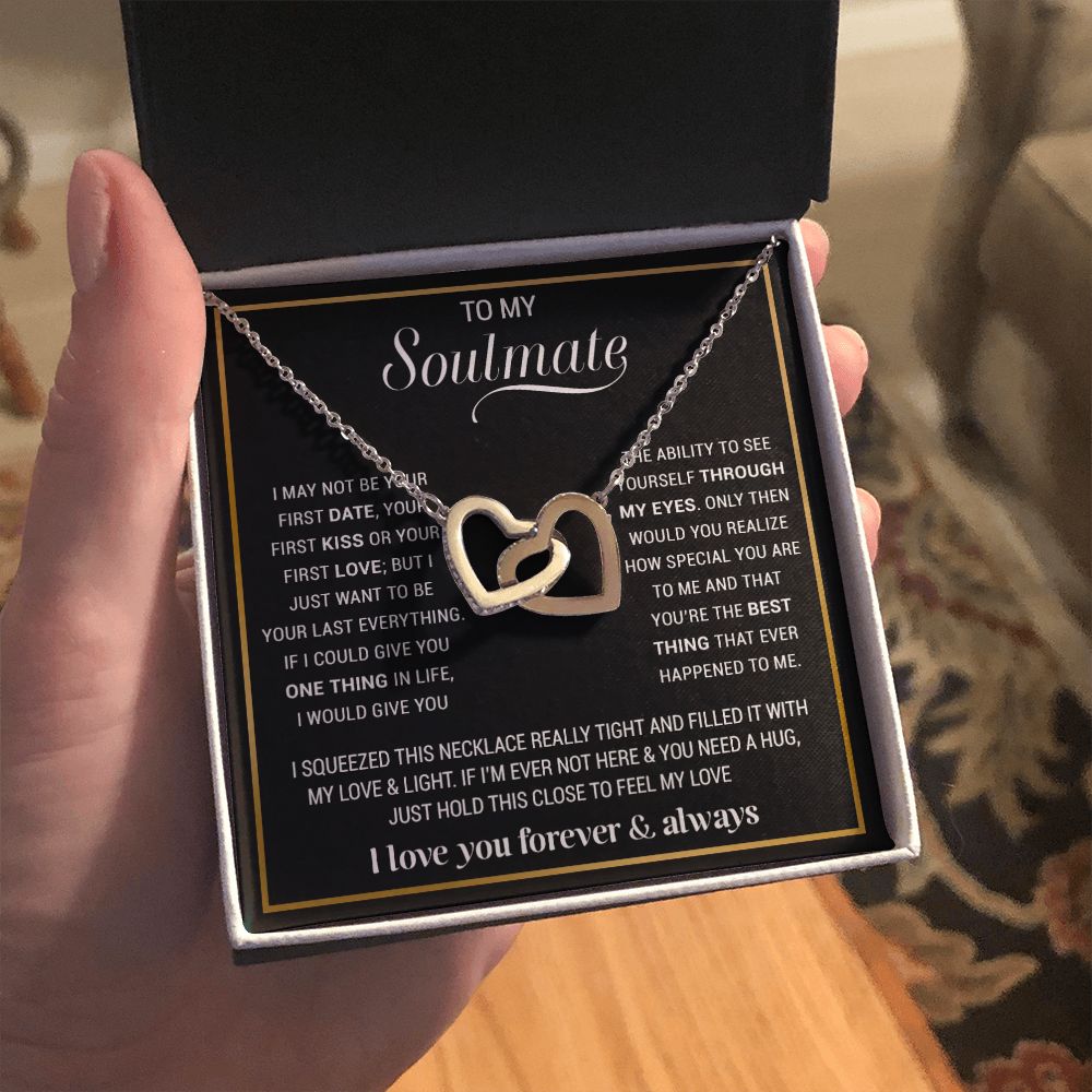 To My Soulmate Necklace, Gift For Wife, Gift from Husband, Valentine Days Gift