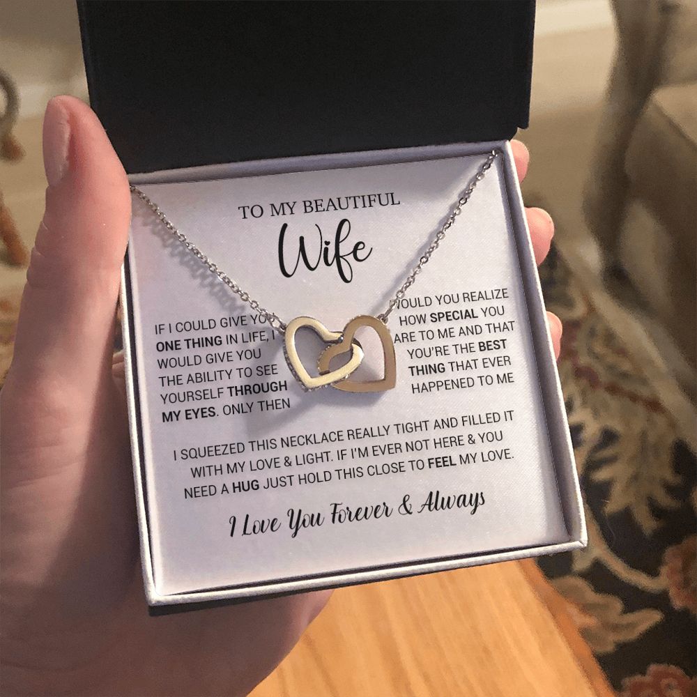 To My Wife Necklace Gift, Birthday Gifts For Wife, Anniversary Gift For Her
