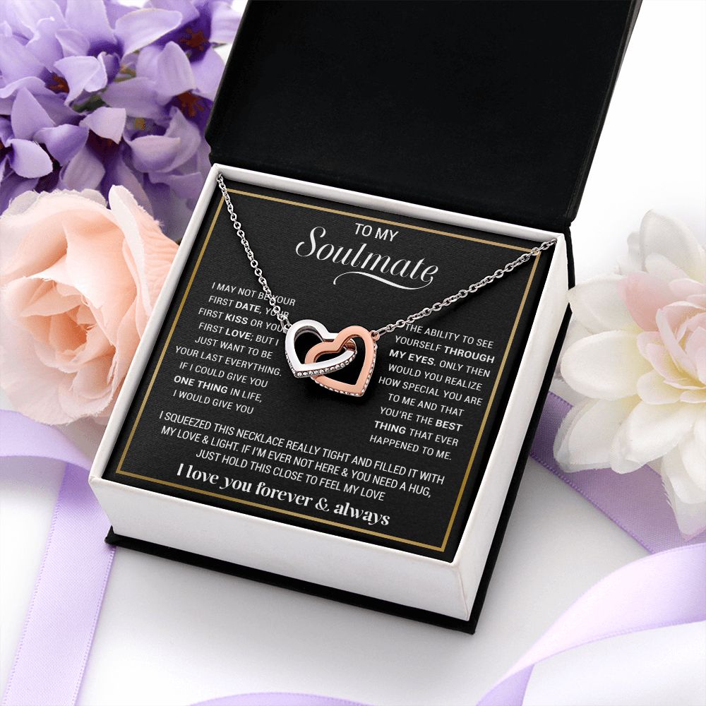 To My Soulmate Necklace, Gift For Wife, Gift from Husband, Valentine Days Gift