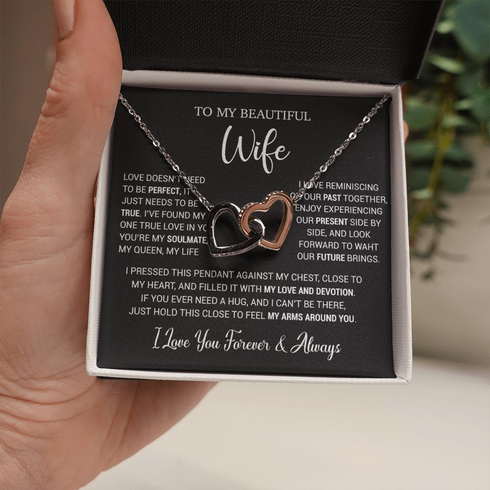 To My Wife Necklace, Valentine Gift For Her, Gift For Soulmate, Gift For Her