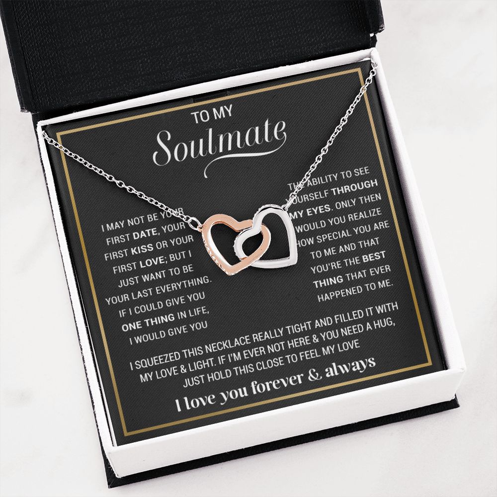 To My Soulmate Necklace, Gift For Wife, Gift from Husband, Valentine Days Gift