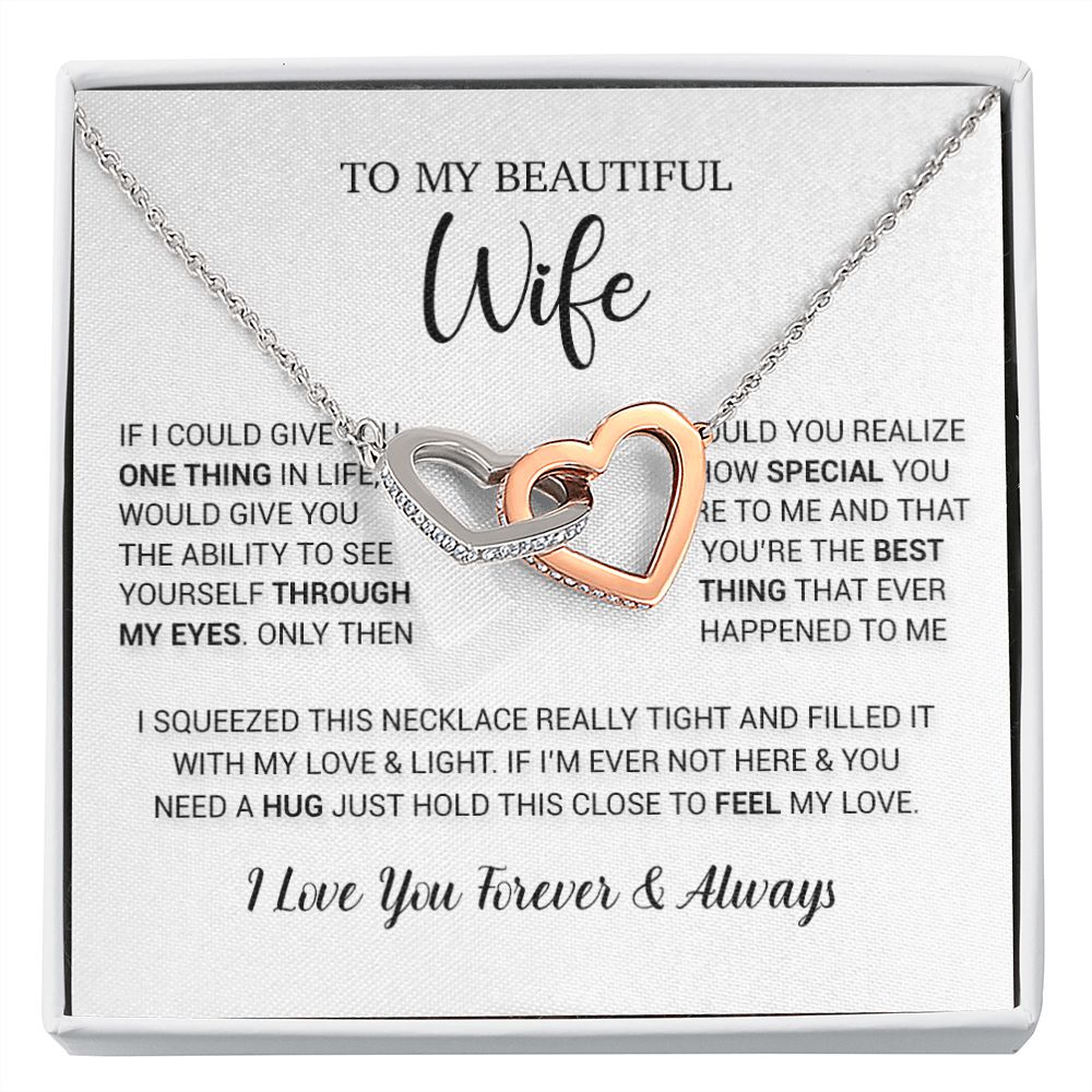 To My Wife Necklace Gift, Birthday Gifts For Wife, Anniversary Gift For Her