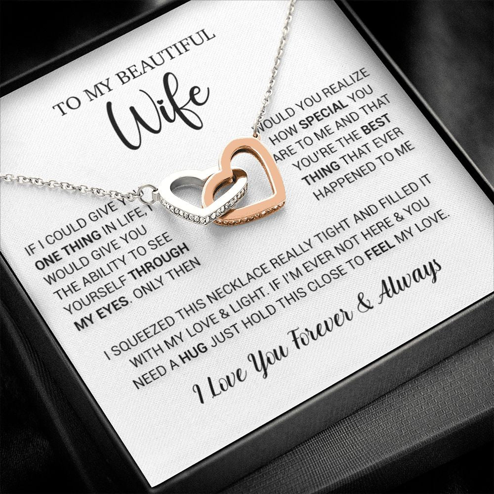 To My Wife Necklace Gift, Birthday Gifts For Wife, Anniversary Gift For Her