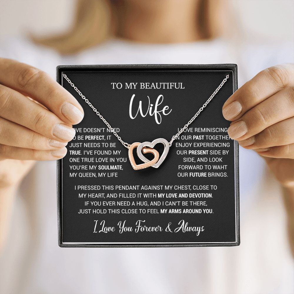 To My Wife Necklace, Valentine Gift For Her, Gift For Soulmate, Gift For Her