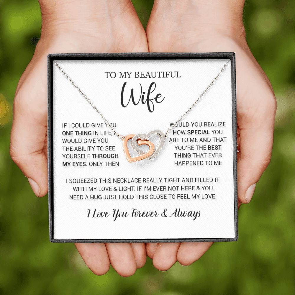 To My Wife Necklace Gift, Birthday Gifts For Wife, Anniversary Gift For Her