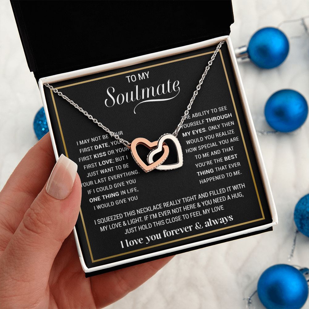 To My Soulmate Necklace, Gift For Wife, Gift from Husband, Valentine Days Gift