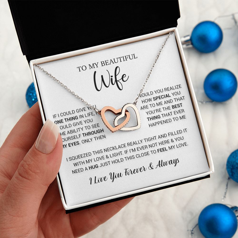 To My Wife Necklace Gift, Birthday Gifts For Wife, Anniversary Gift For Her