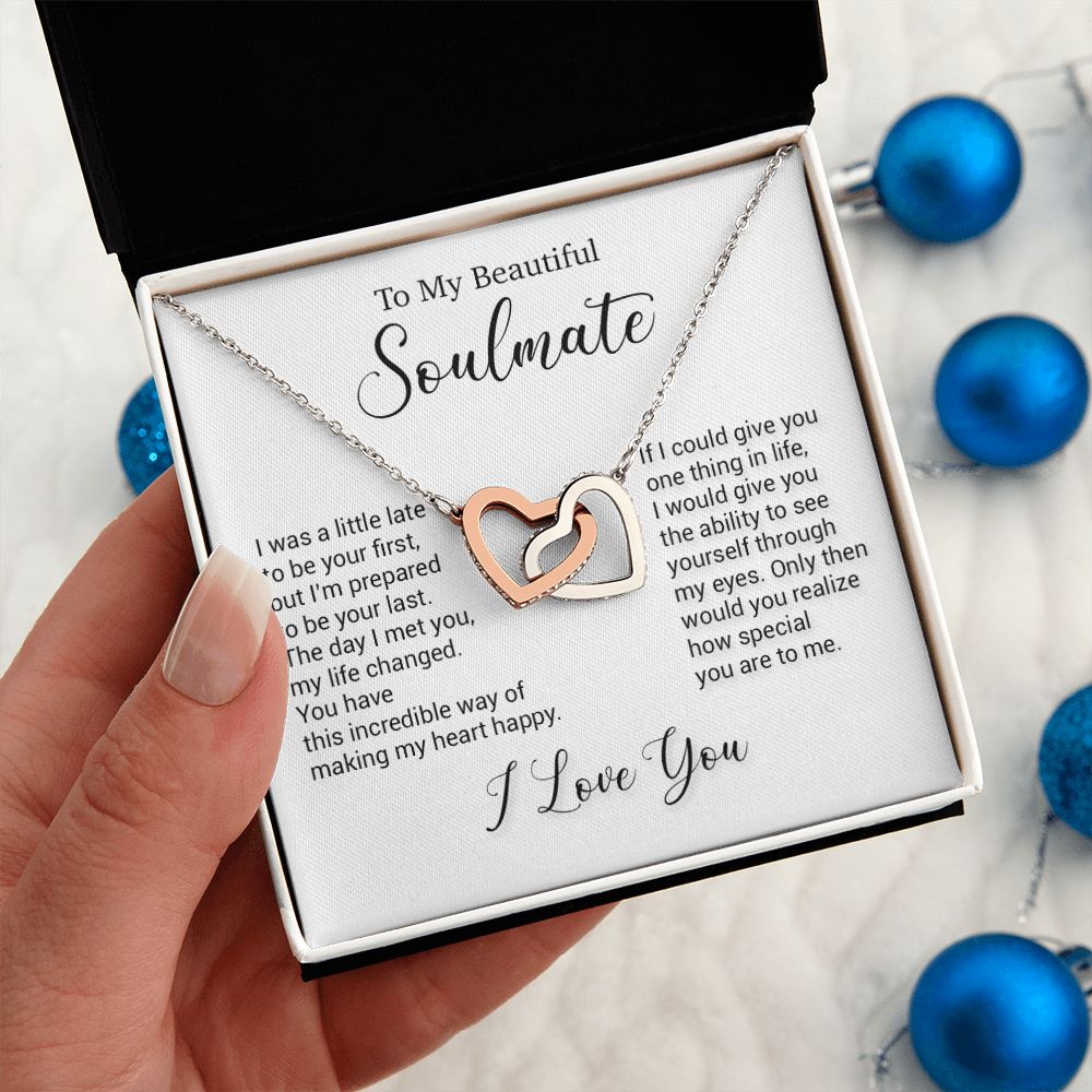 To My Soulmate Necklace, Valentine Gift For Her, Gift For Soulmate, Gift For Her