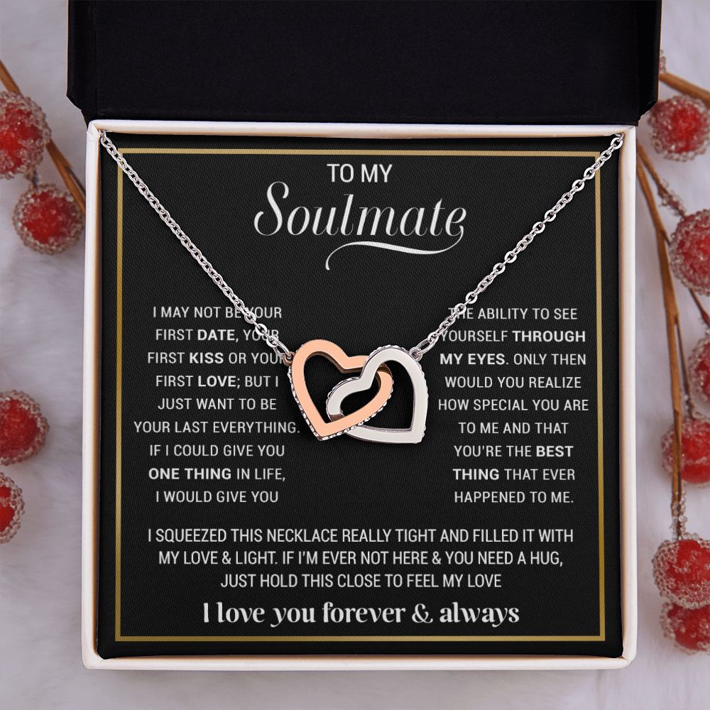 To My Soulmate Necklace, Gift For Wife, Gift from Husband, Valentine Days Gift