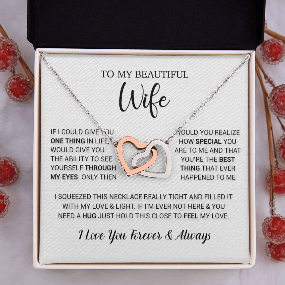 To My Wife Necklace Gift, Birthday Gifts For Wife, Anniversary Gift For Her