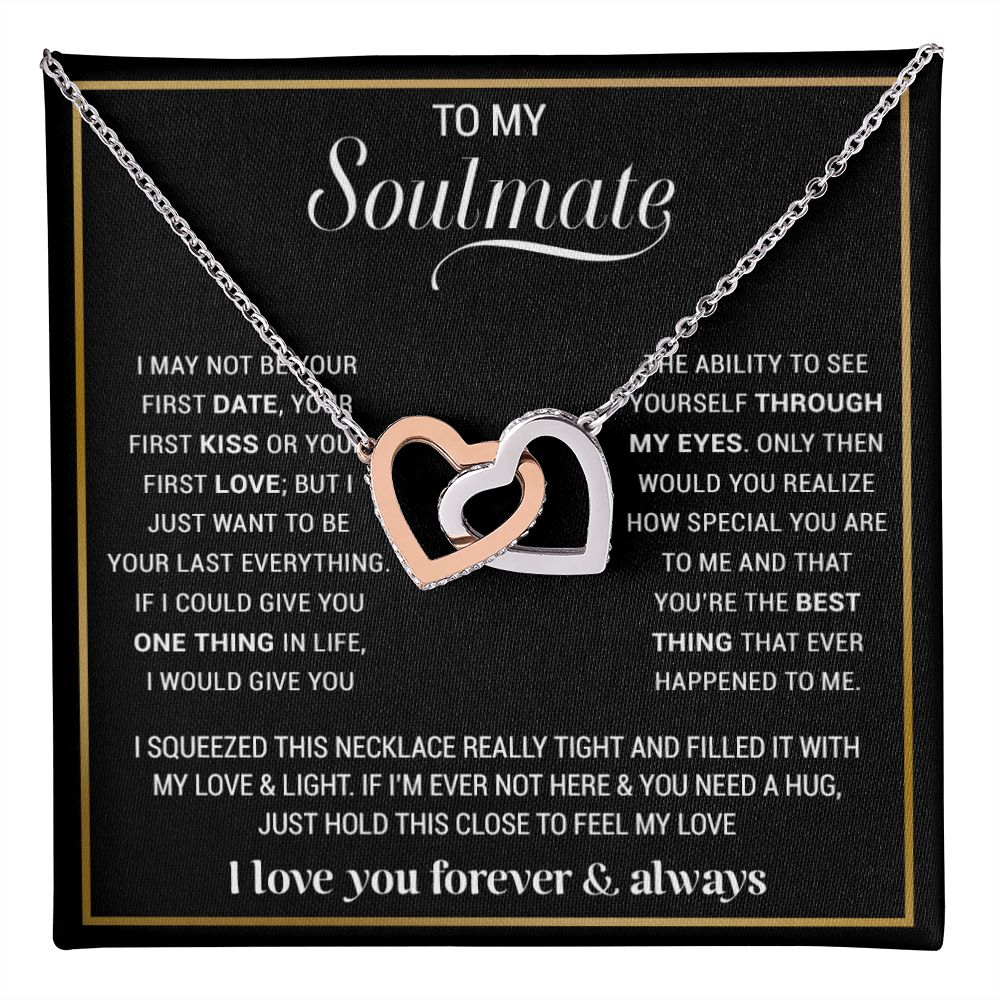 To My Soulmate Necklace, Gift For Wife, Gift from Husband, Valentine Days Gift