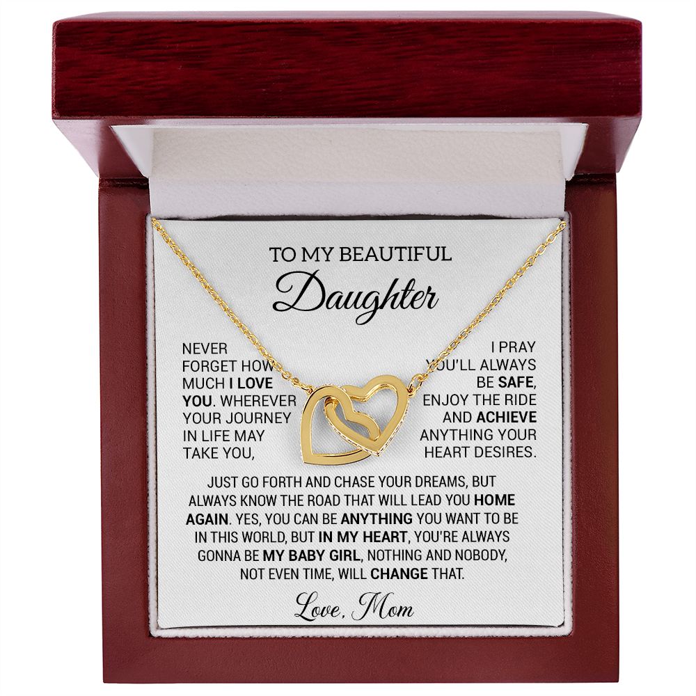 To My Daughter Necklace From Mom