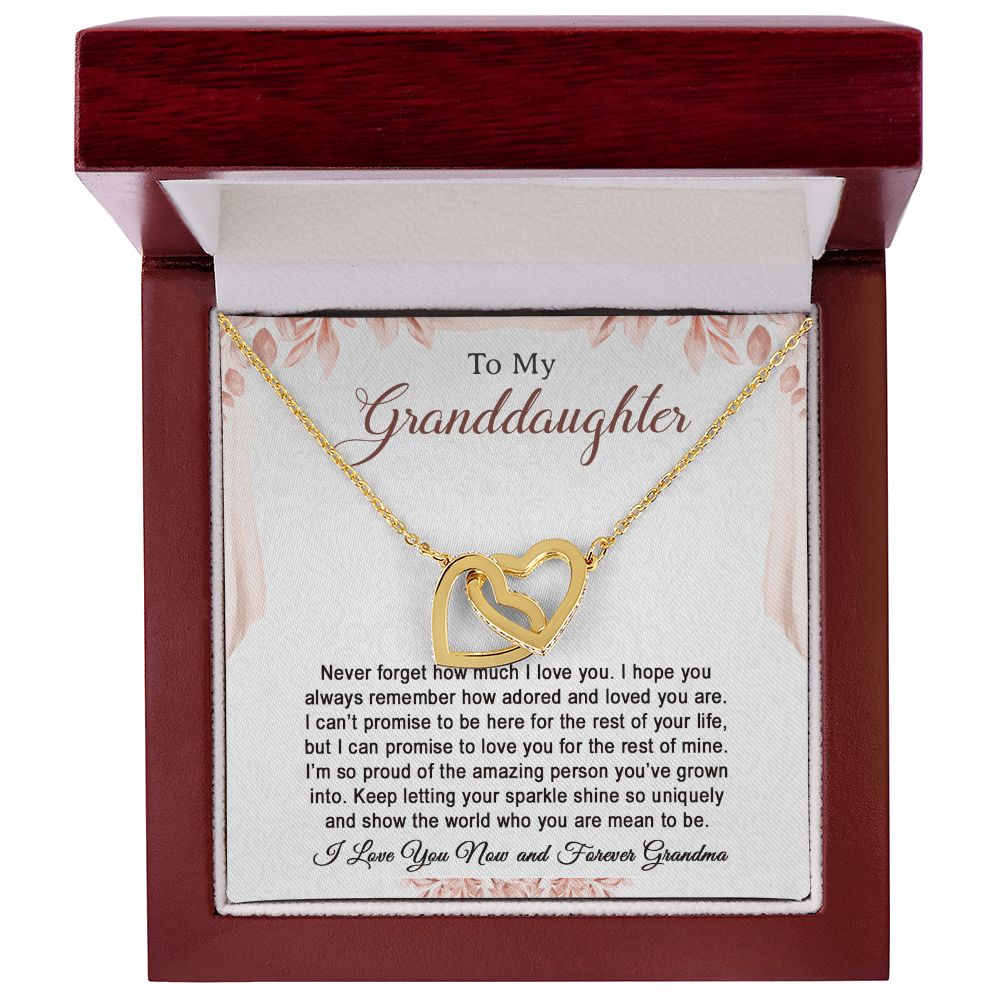 To My Granddaughter Necklace, Birthday Gift For Granddaughter, Birthday Gifts