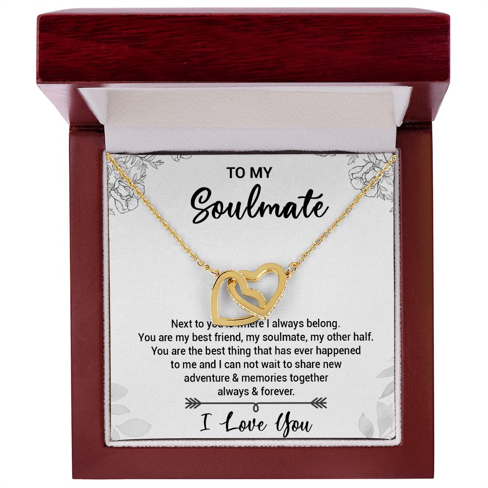 To My Soulmate Necklace Gift For Girlfriend Wife Birthday Gifts Christmas Gifts
