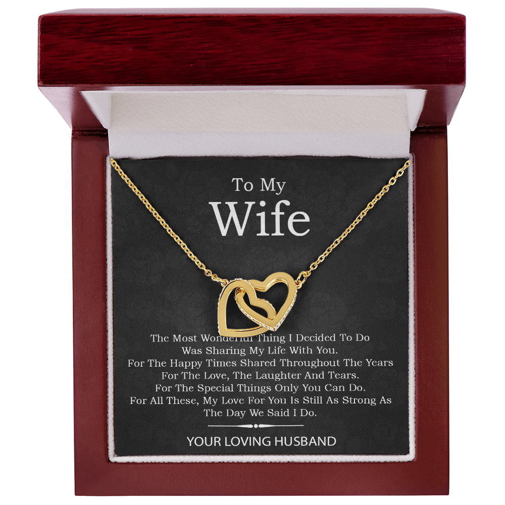 To My Wife Necklace, Gift For Wife, Anniversary Gift For Wife, Mother's Day Gift