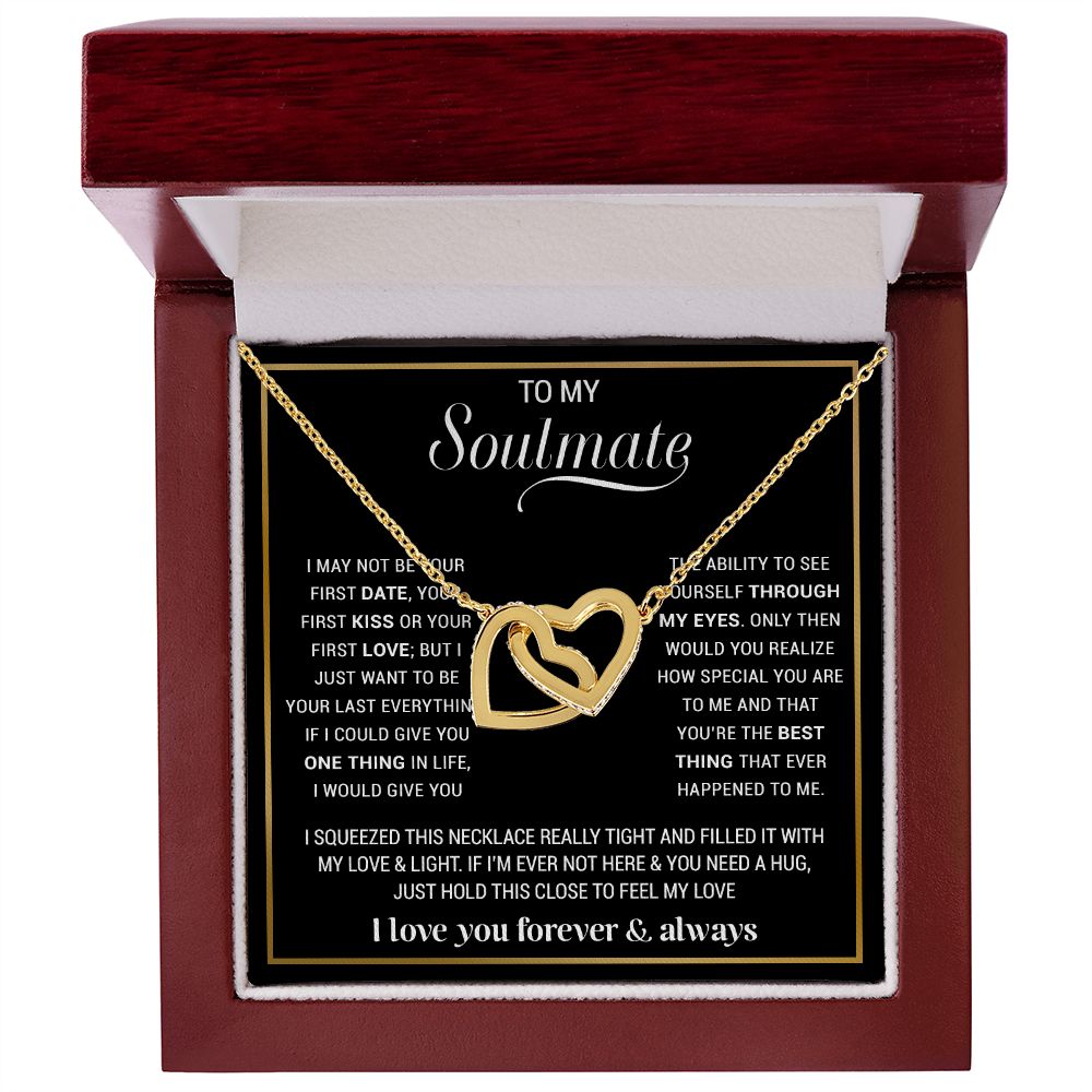To My Soulmate Necklace, Gift For Wife, Gift from Husband, Valentine Days Gift
