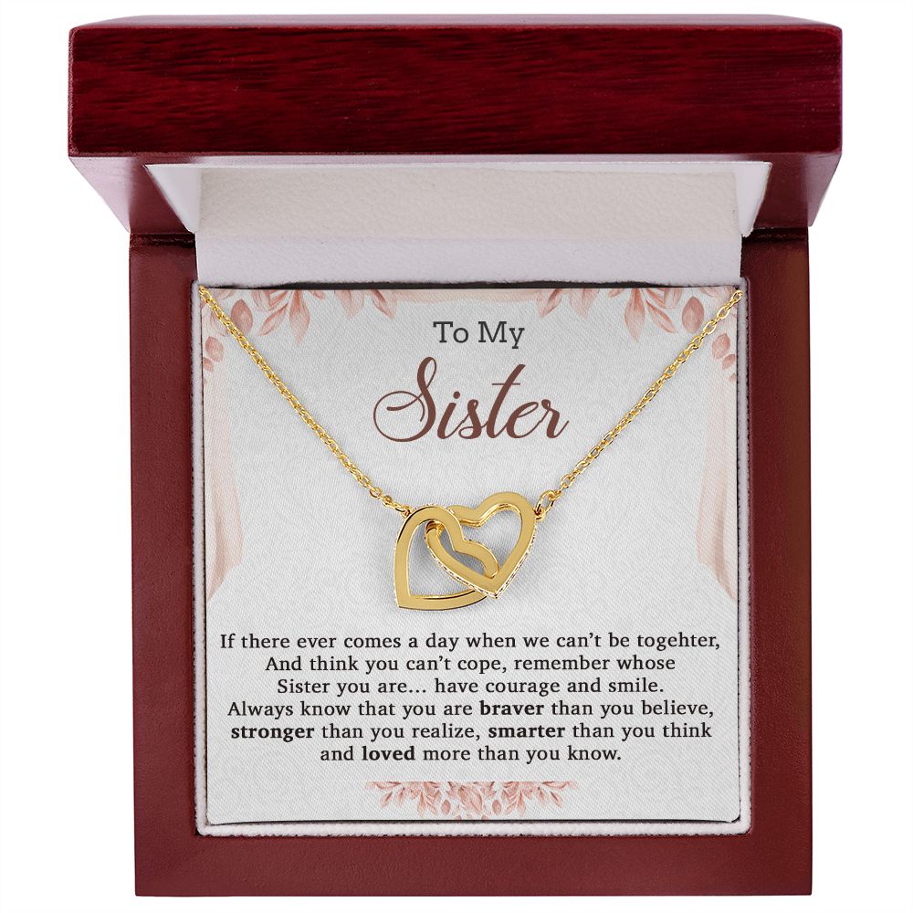 To My Sister Necklace, Brother to Sister, Birthday gift For Sister from Brother