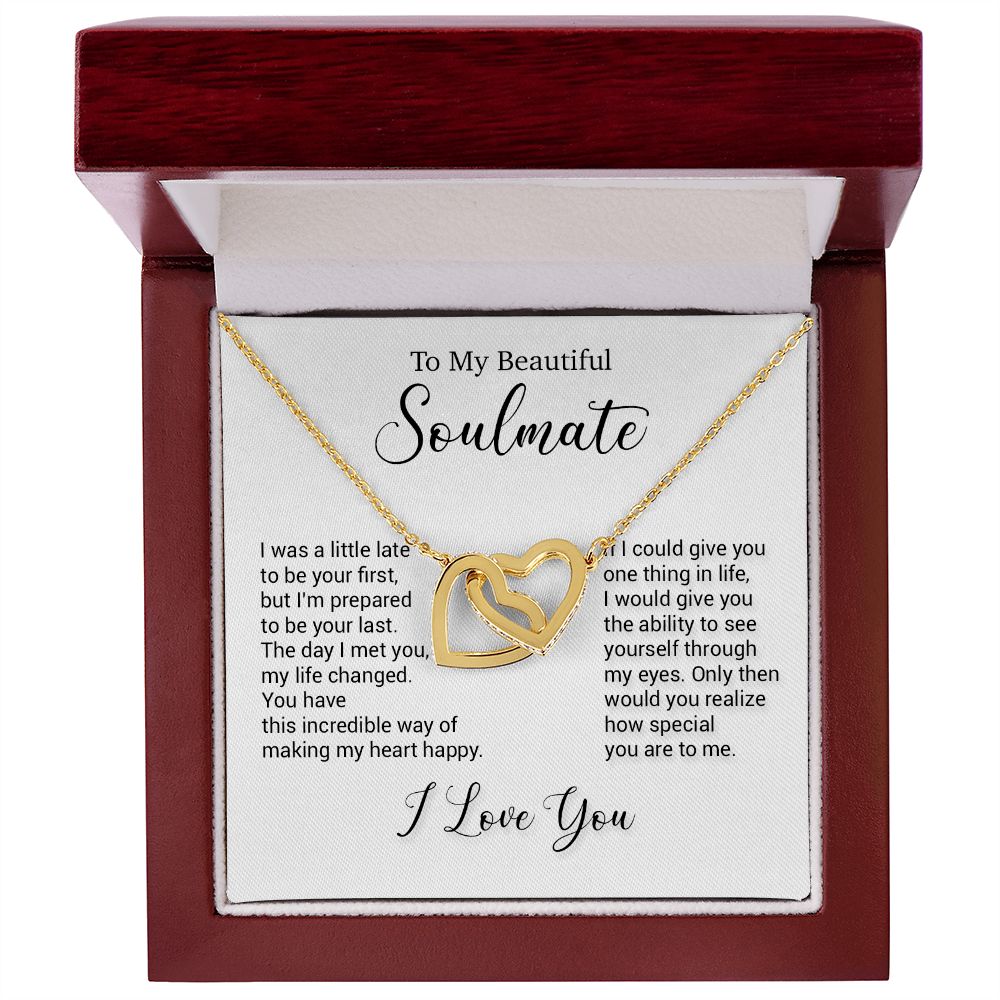 To My Soulmate Necklace, Valentine Gift For Her, Gift For Soulmate, Gift For Her