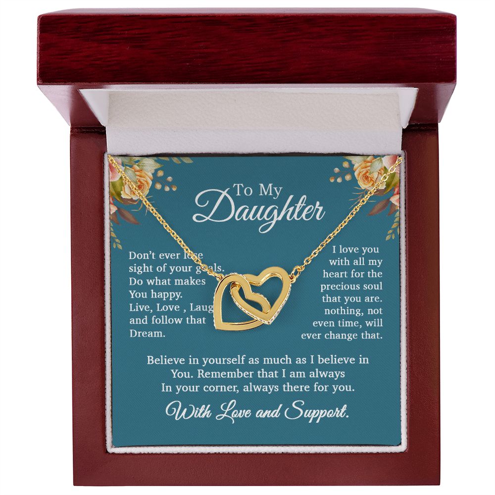 To My Daughter Necklace, Gift For Daughter From Mom and Dad, Daughter Necklace