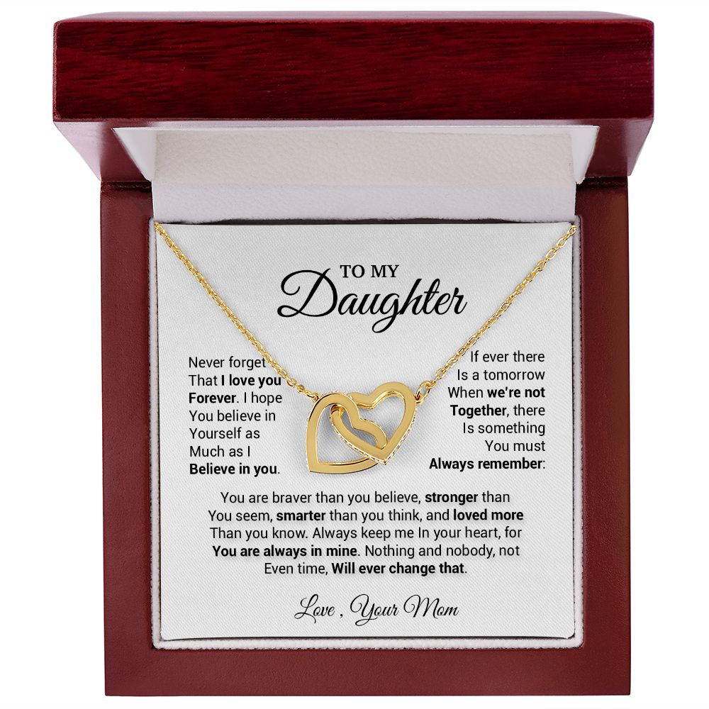 To My Daughter Necklace, Daughter Mother Necklace, Daughter Gift From Mom
