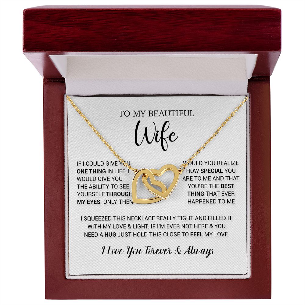 To My Wife Necklace Gift, Birthday Gifts For Wife, Anniversary Gift For Her