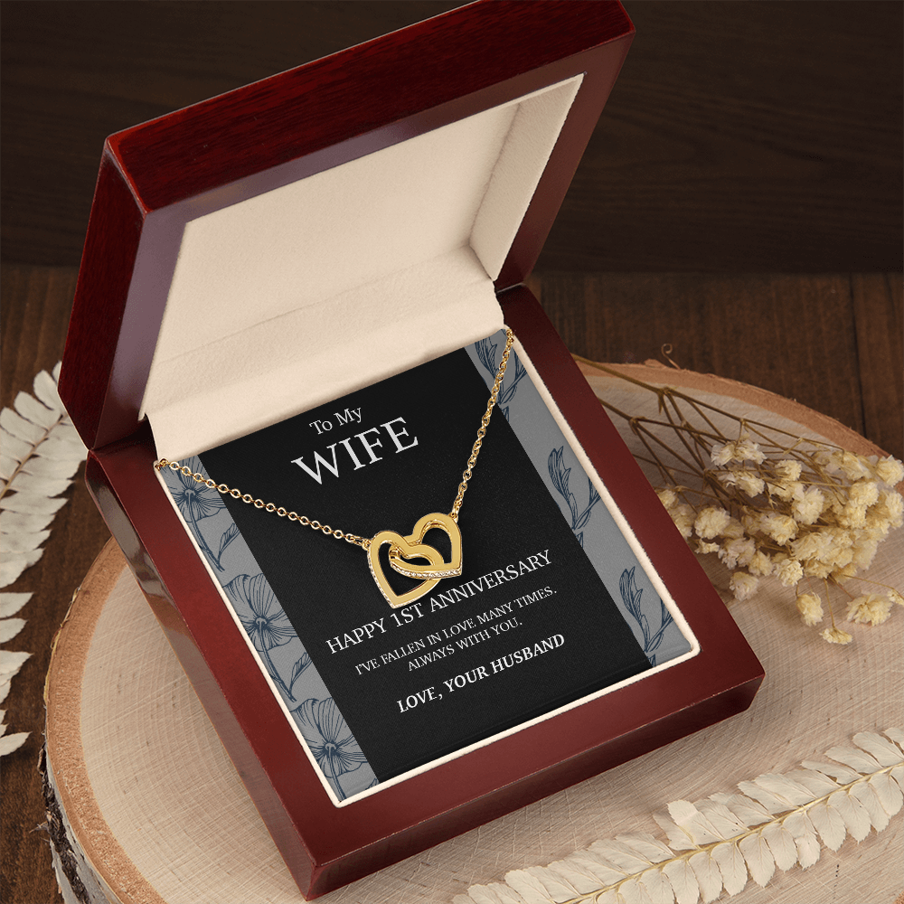 1 Year Anniversary Gift For Wife Necklace, Year Anniversary Gifts,1 Year Wedding