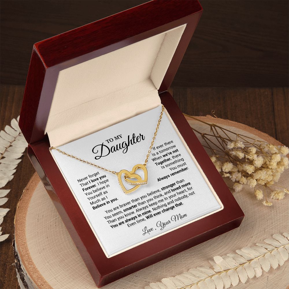 To My Daughter Necklace, Daughter Mother Necklace, Daughter Gift From Mom