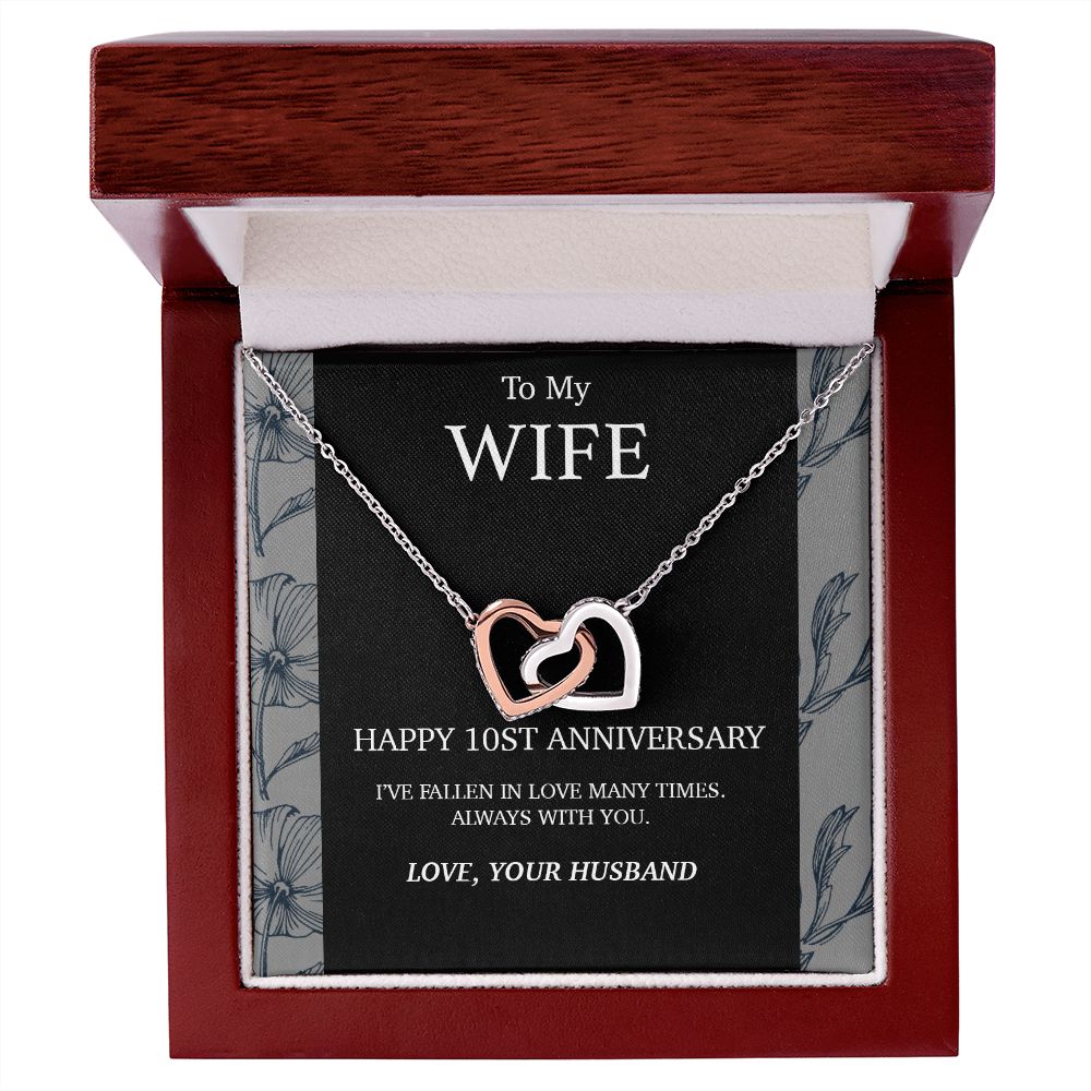 10 Year Anniversary Gift For Wife Necklace,Year Anniversary Gift,10 Year Wedding