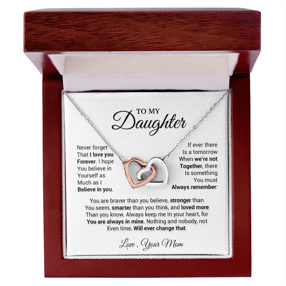 To My Daughter Necklace, Daughter Mother Necklace, Daughter Gift From Mom