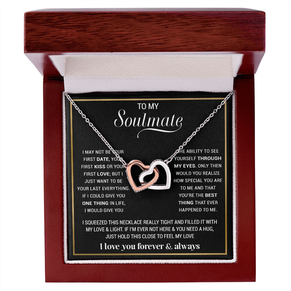To My Soulmate Necklace, Gift For Wife, Gift from Husband, Valentine Days Gift