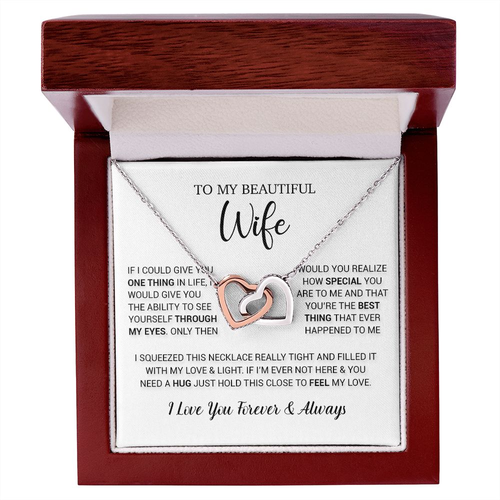 To My Wife Necklace Gift, Birthday Gifts For Wife, Anniversary Gift For Her