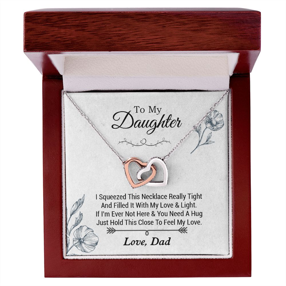 To my Daughter Necklace, Gift for Daughter from Dad, Daughter Necklace