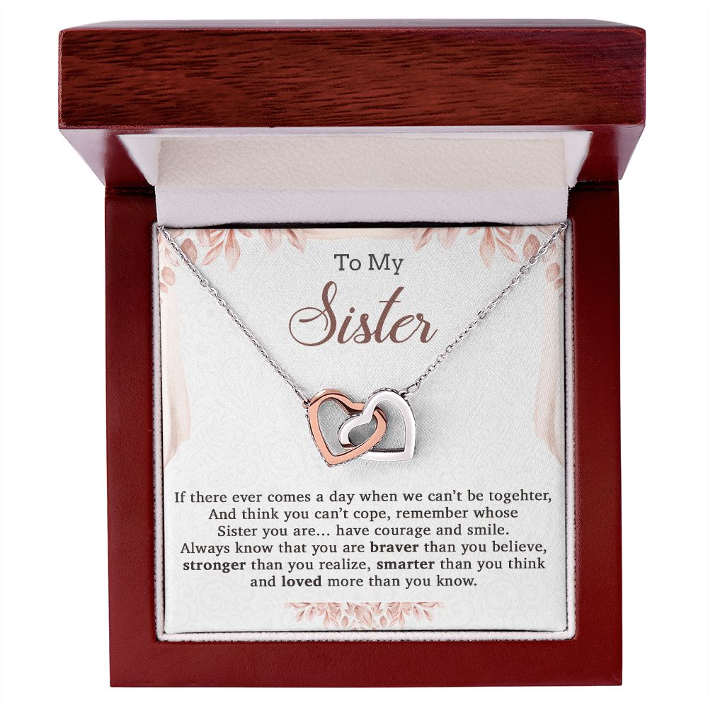 To My Sister Necklace, Brother to Sister, Birthday gift For Sister from Brother