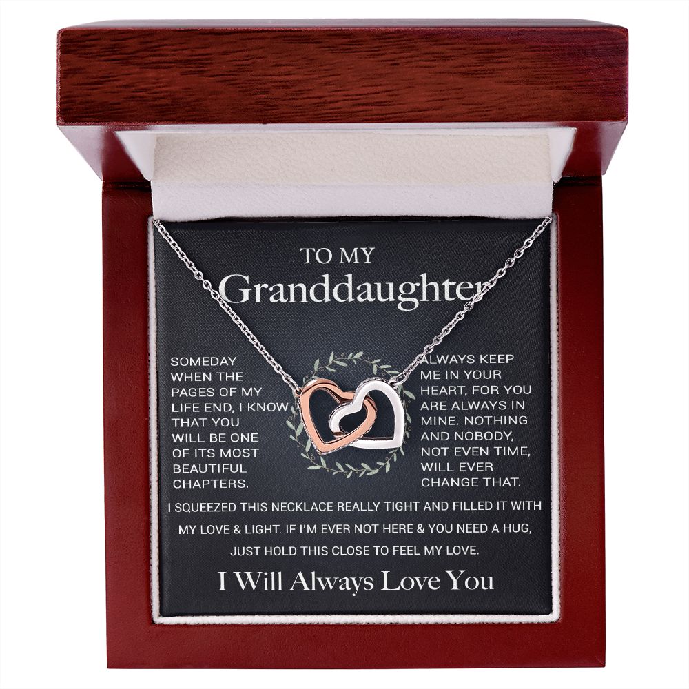 To My Granddaughter Necklace, Birthday Gift For Granddaughter, Birthday Gifts