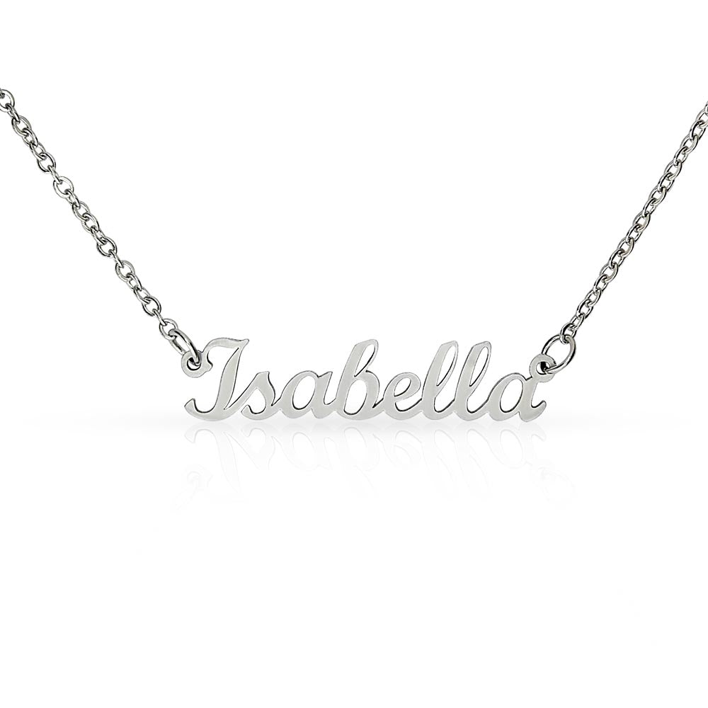 To My Daughter Personalized Name Necklace, Gift For Daughter From Dad, Xmas Gift