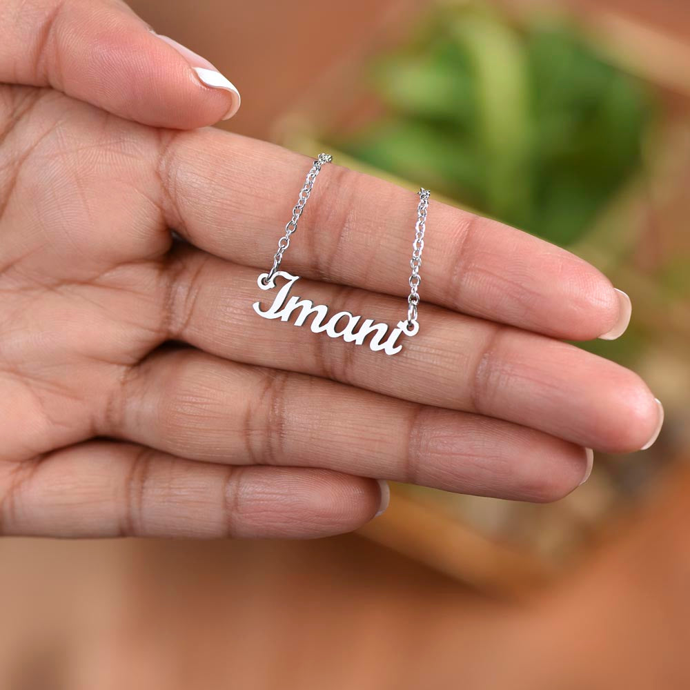 To My Daughter Personalized Name Necklace, Gift For Daughter From Dad, Daughter Father Lion